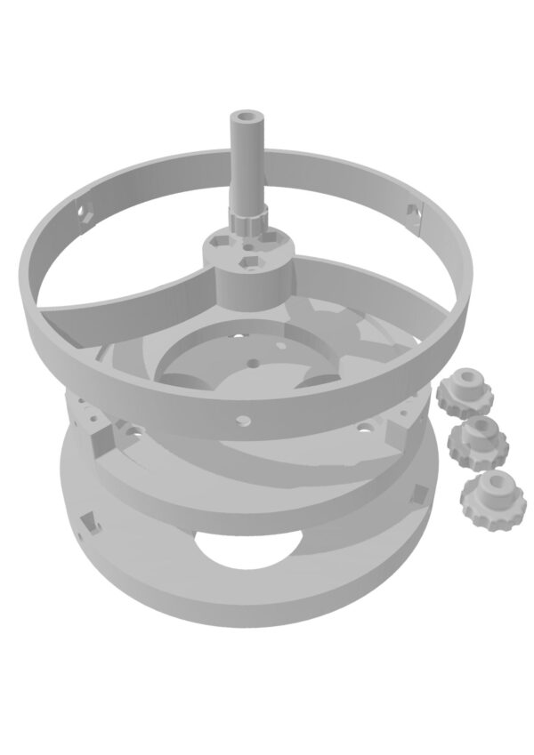 Arquivo STL - Kit Suporte Primário e Secundário para Telescópio Caseiro D114F900 - Tubo 150mm - Image 3